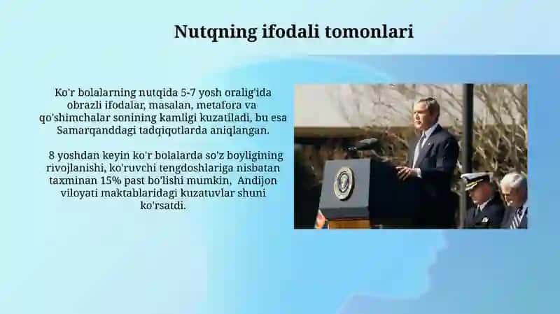 Ko'rishda nuqsoni bo'lgan bolalar nutq va tafakkuri 4