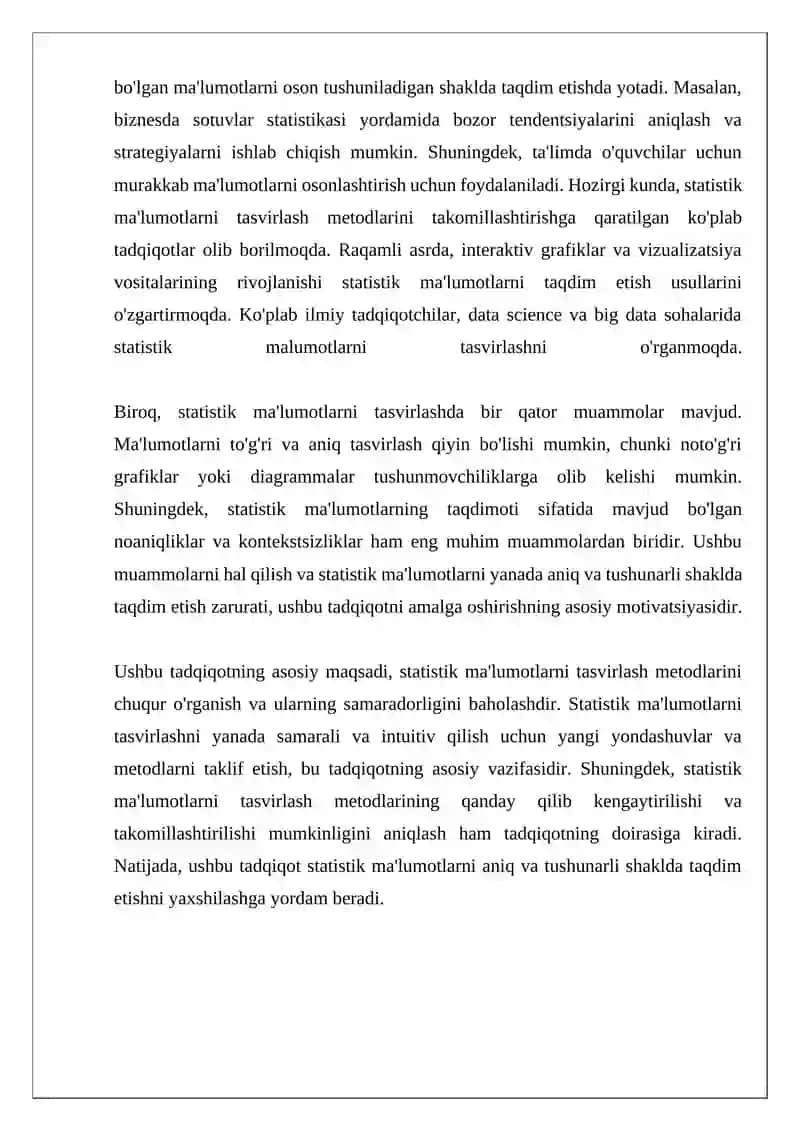 Statistik malumotlarni tasvirlash metotlari 4