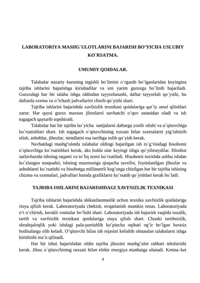 Texnologik jihozlar va ularning ekspluatatsiyasi 4
