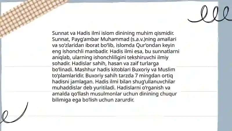 Islom dini manbalari aqidaviy maktablari va ularning hozirgi davrdagi ahamiyati 4
