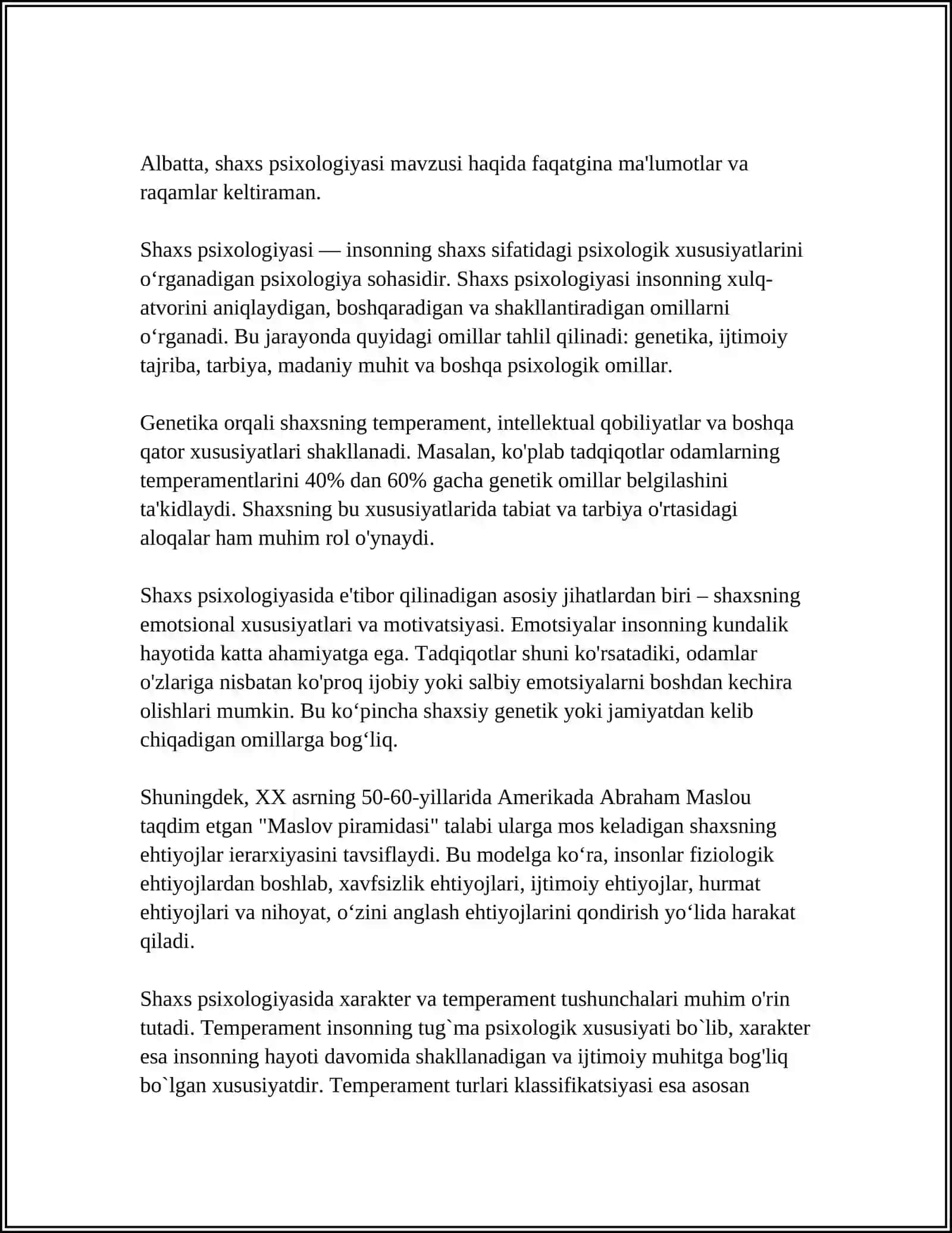 URGANCH SHAXAR MA'MUN UNIVERSITETI PSIXOLOGIYA KAFEDRASI 4
