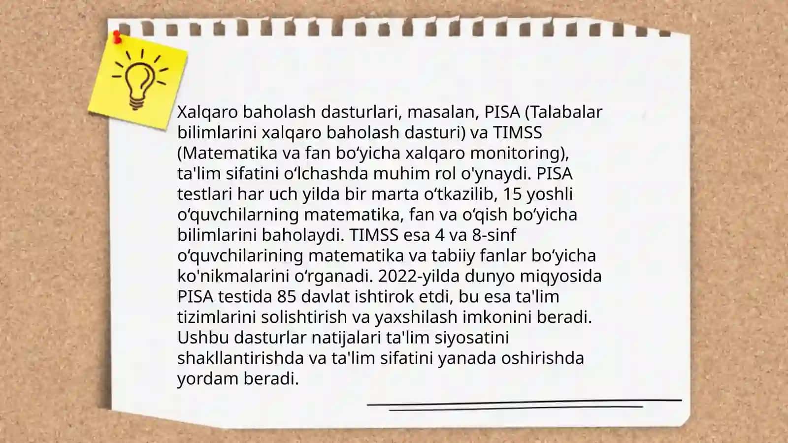 Xalqaro baholash dasturlarini joriy etishning taʻlim sifatiga va mazmuniga taʻsiri 4