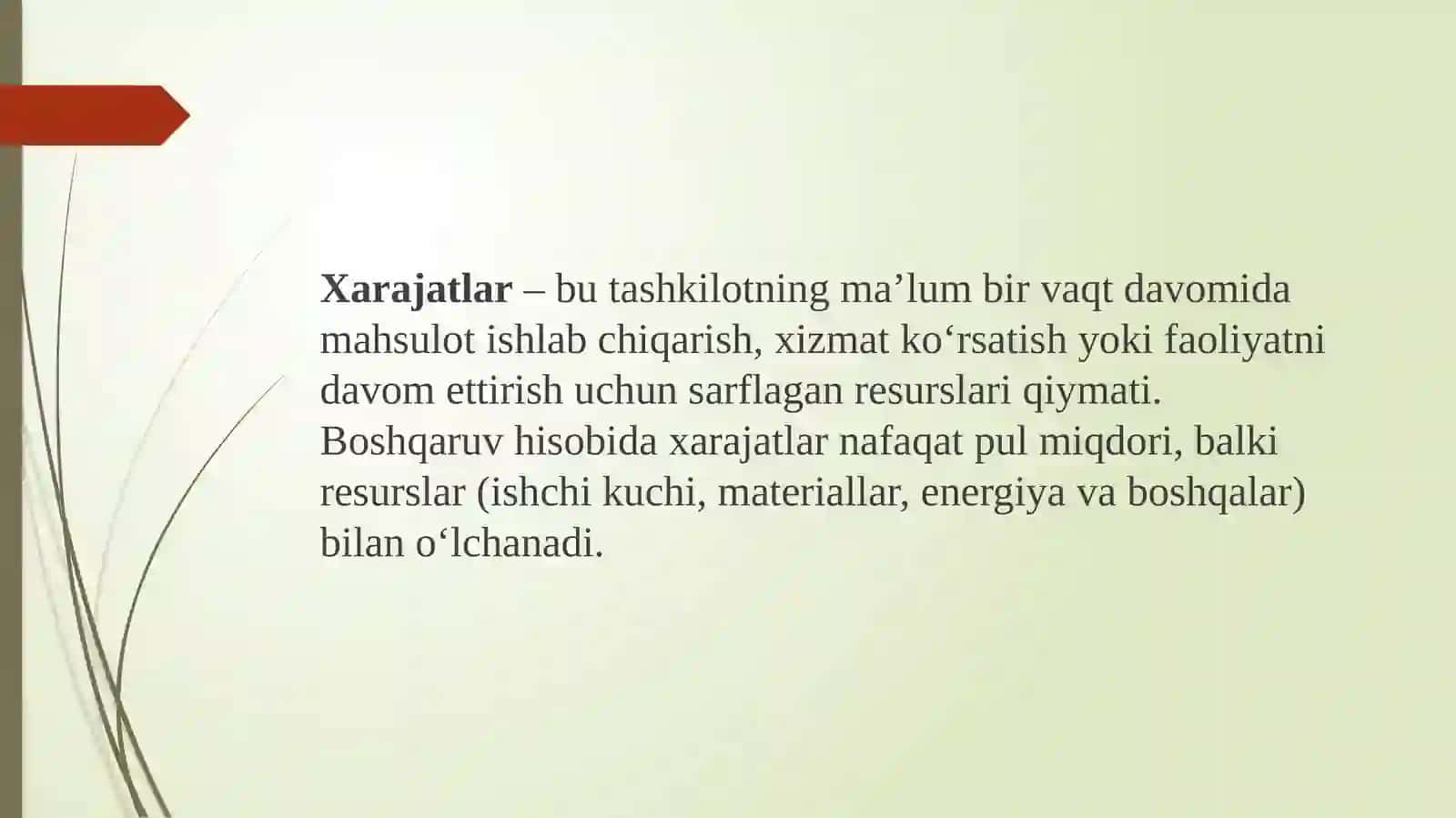 boshqaruv hisobida xarajatlar hisobini yuritish 4