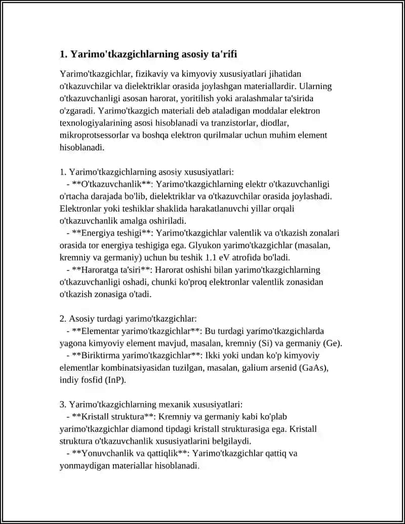 XUSUSIY VA ARALASHMALI YARIMO'TKAZGICHLAR 4