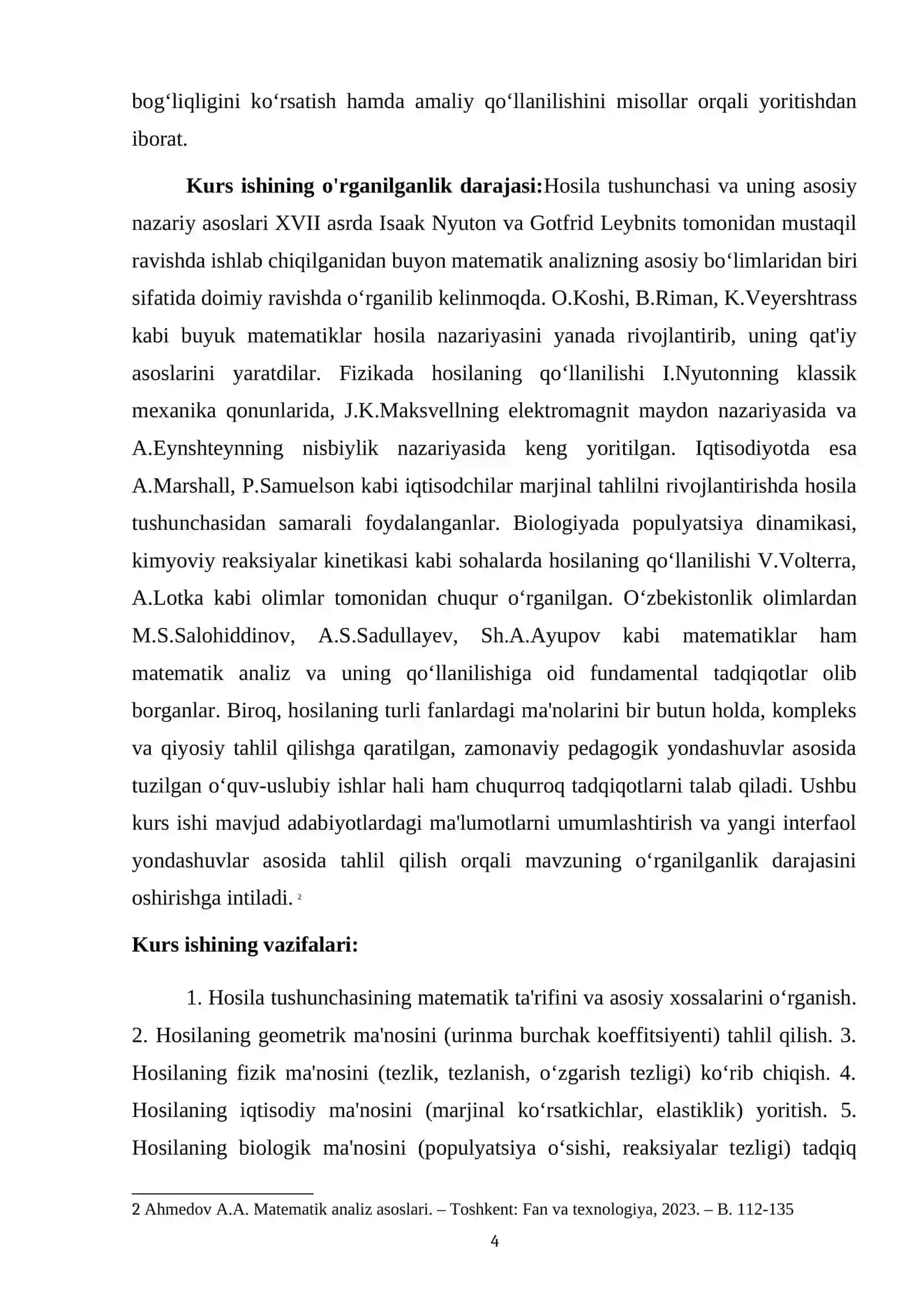 "HOSILANING TURLI (GEOMETRIK,FIZIK,IQTISODIY,BIOLOGIK VA X.K) MA'NOLARI" 4