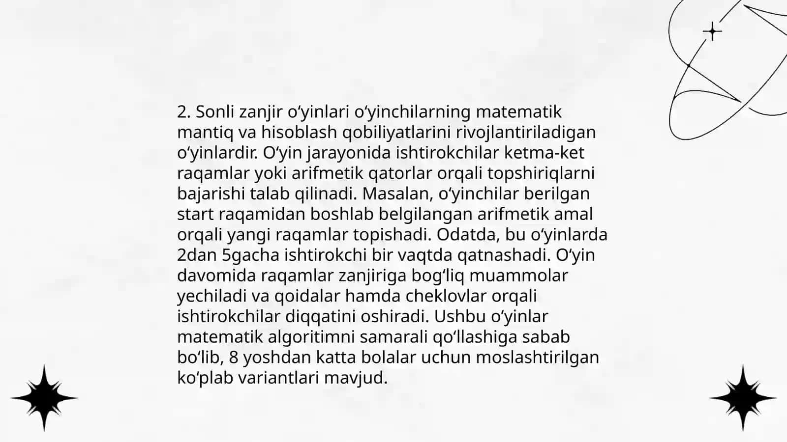 Matematik o‘yinlar orqali mantiqiy fikrlashni rivojlantirish 4