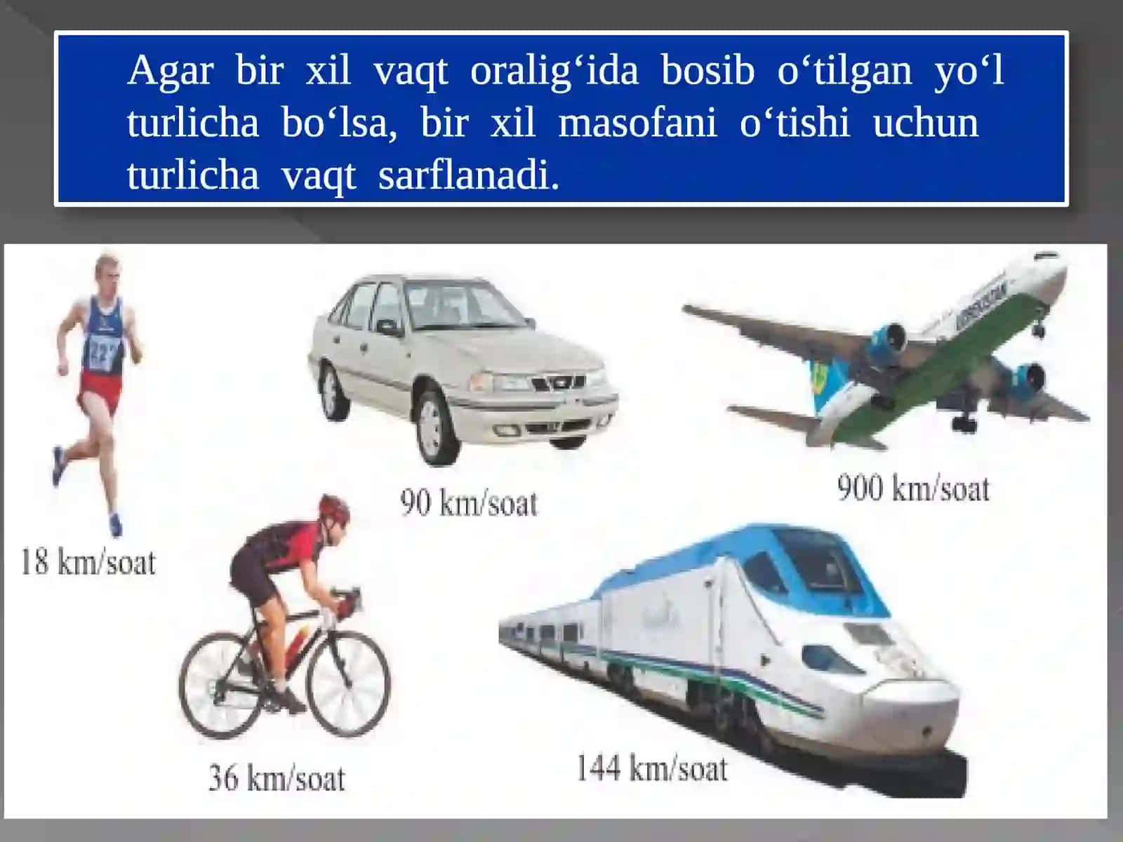 TO‘G‘RI CHIZIQLI TEKIS HARAKAT TEZLIGI 4