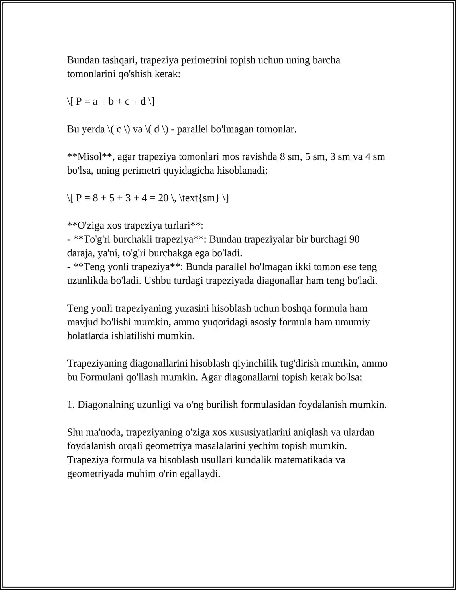 ANIQ INTEGRALNI TAQRIBIY HISOBLASH FORMULALARI.MAVZUGA DOIR MASHQLAR 4