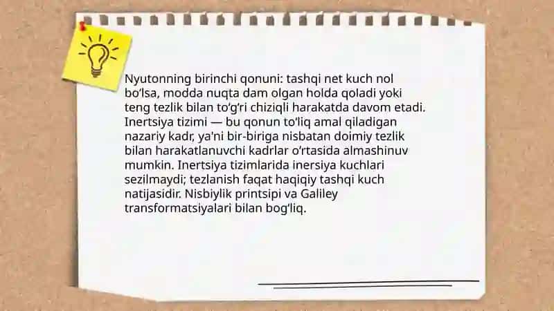 Moddiy nuqta dinamikasi.Tabiatdagi kuchlari va ularning xususiyatlari 4