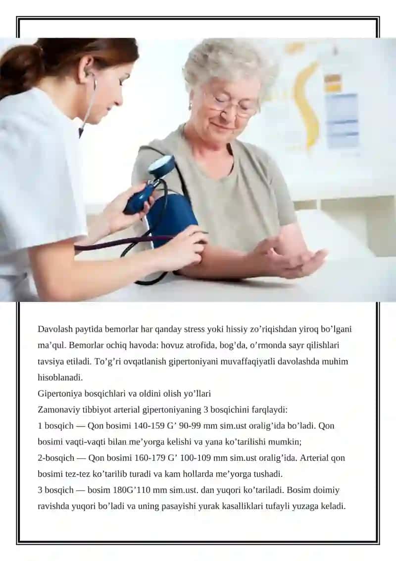 Gipertoniya Sindromi Uni Davolashda Dori Vositalari 4