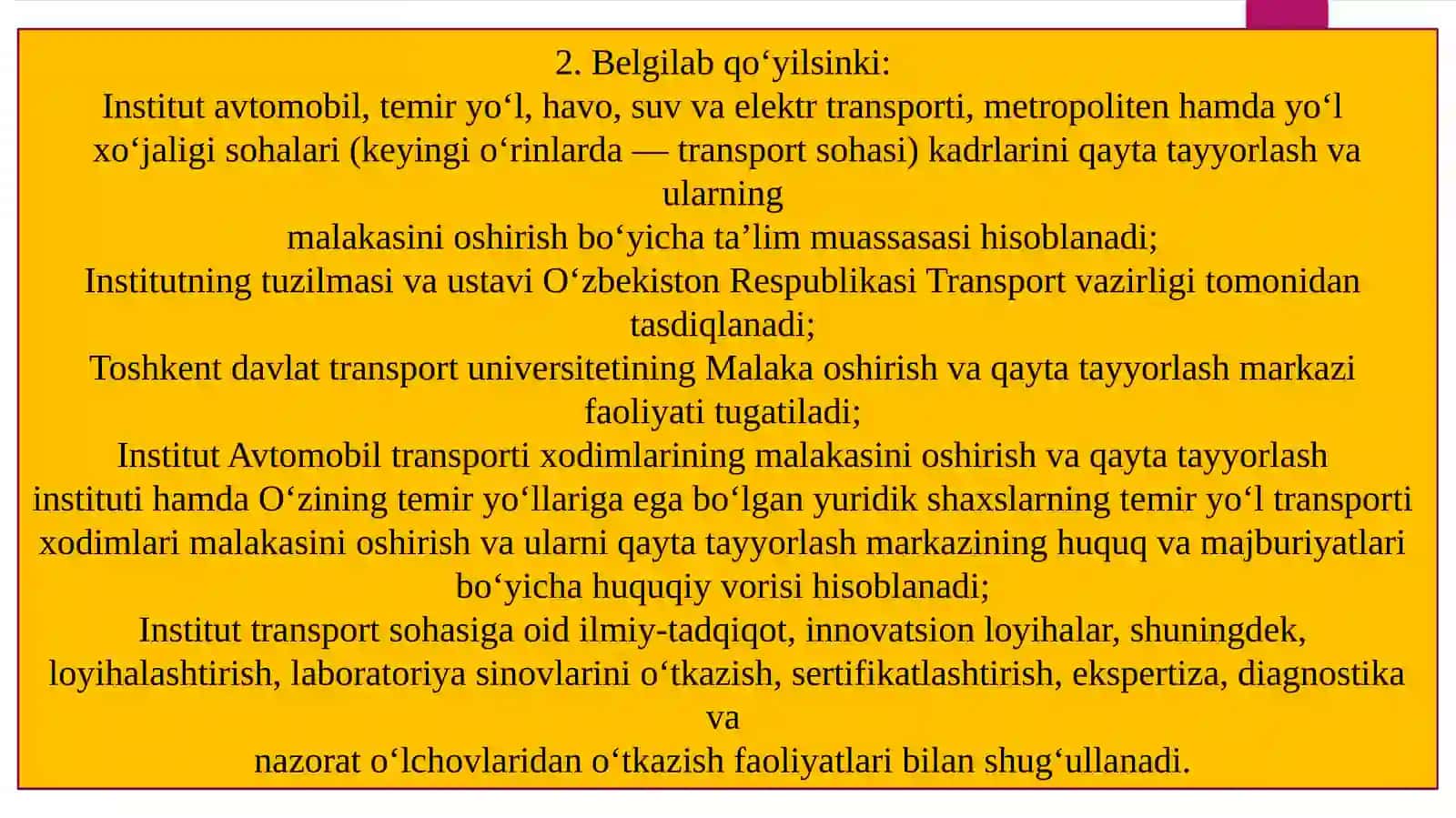Logistika kadrlar tayyorlash va malakasini oshirish 4