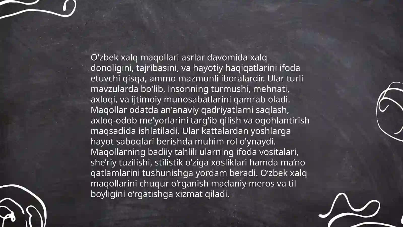Xalq maqollari va topishmoqlarni tahlil qilish 4