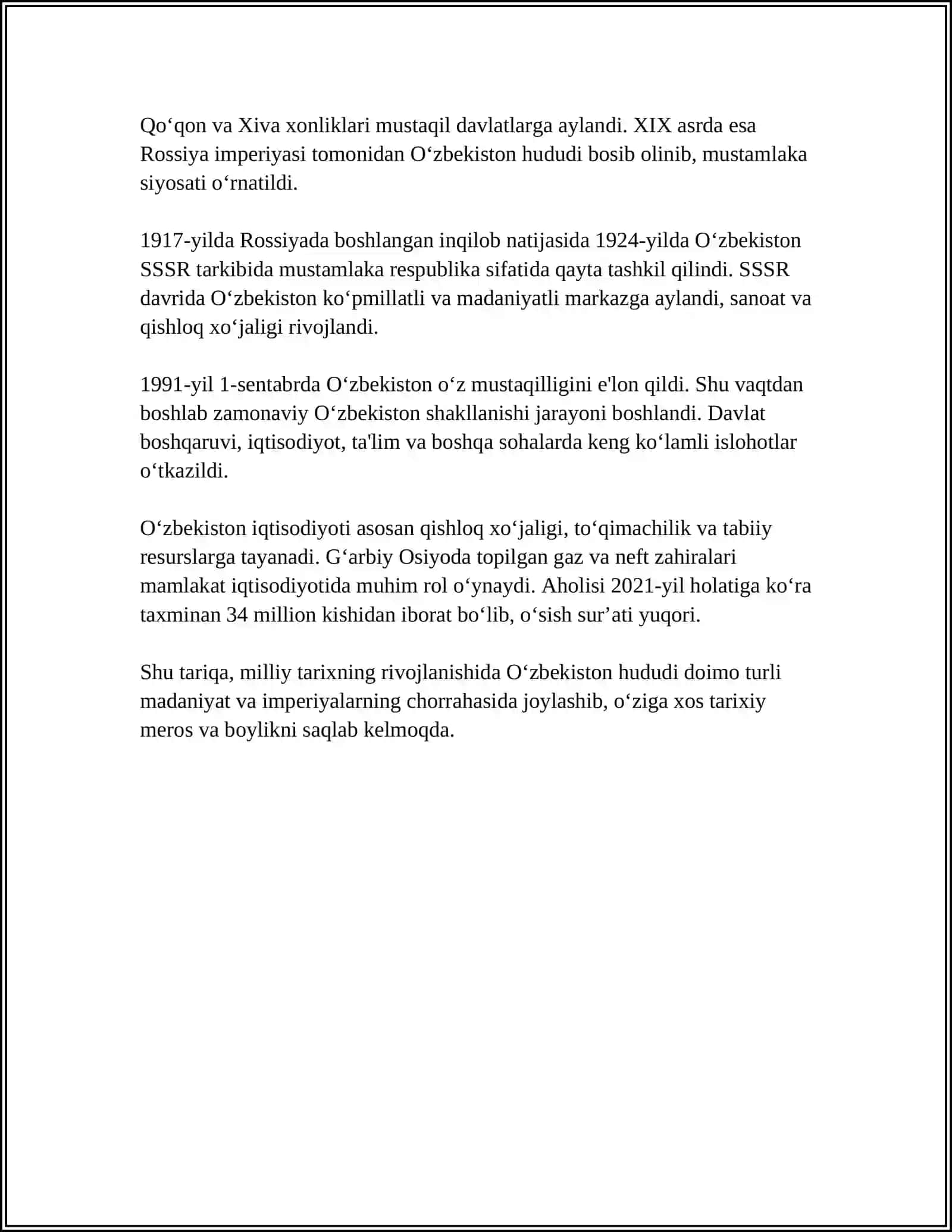 MILLAY TARIX VA TARIXCHILARNING BAYNALMILAL ALOQALARI 4