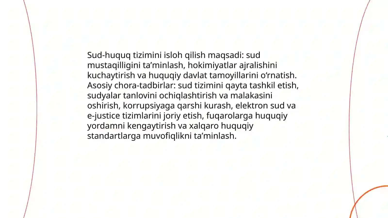 Òzbekistonda Demokratik, Fuqarolik jamiyati asoslarining shakllanishi, amalga oshirilgan siyosiy islohatlar 4