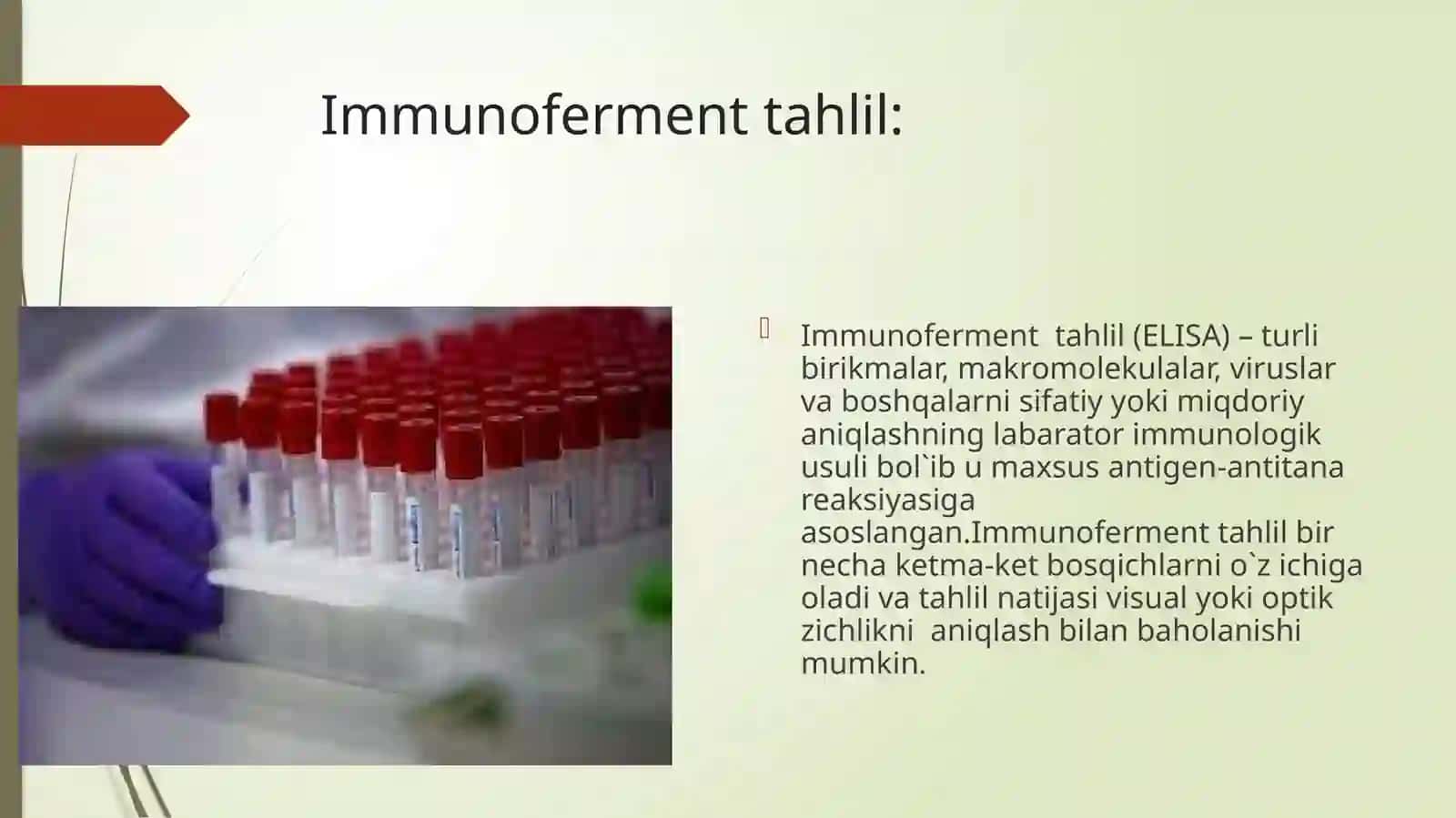 Serologik tekshiruvning immunoferment tahlil usuli 4
