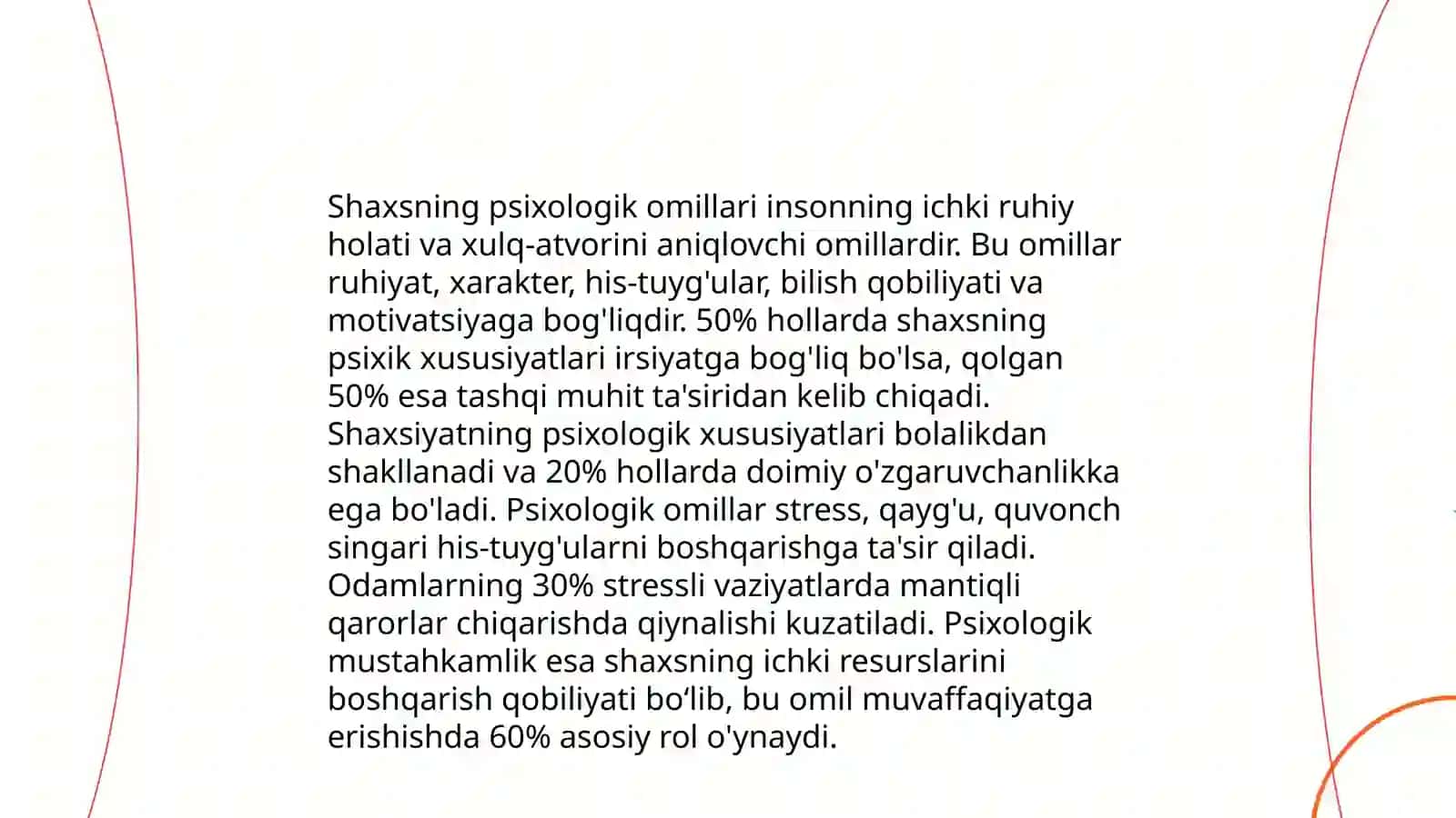 Shaxsga faktorli yondashuv 4