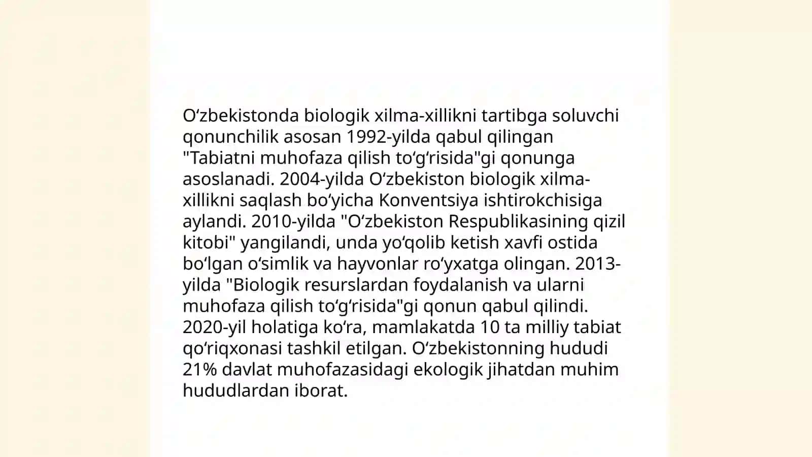 Biologik xilma-xillikni huquqiy tartibga solish yòllari 4