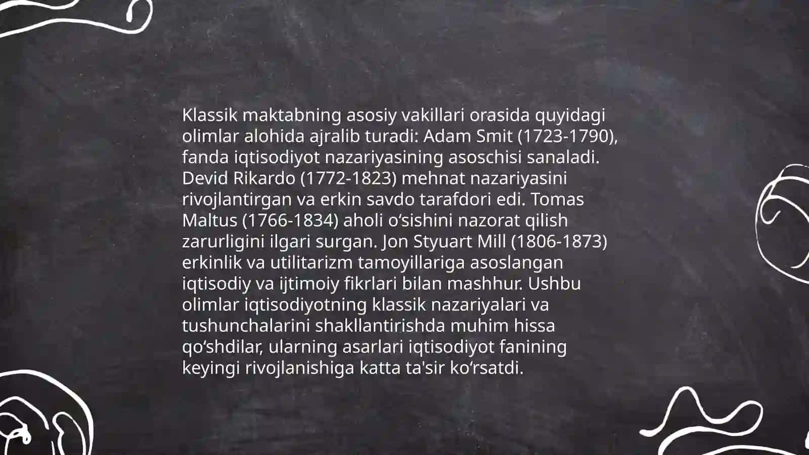 Klassik iqtisodiyot maktabining muholif iqtisodiy g'oyalarining vujudga kelishi 4