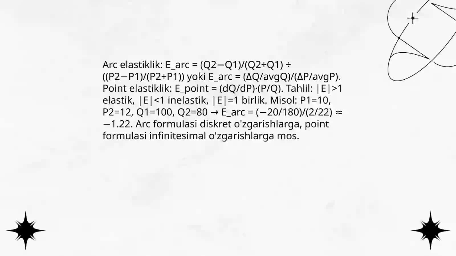 Talab narx elastikligi 4
