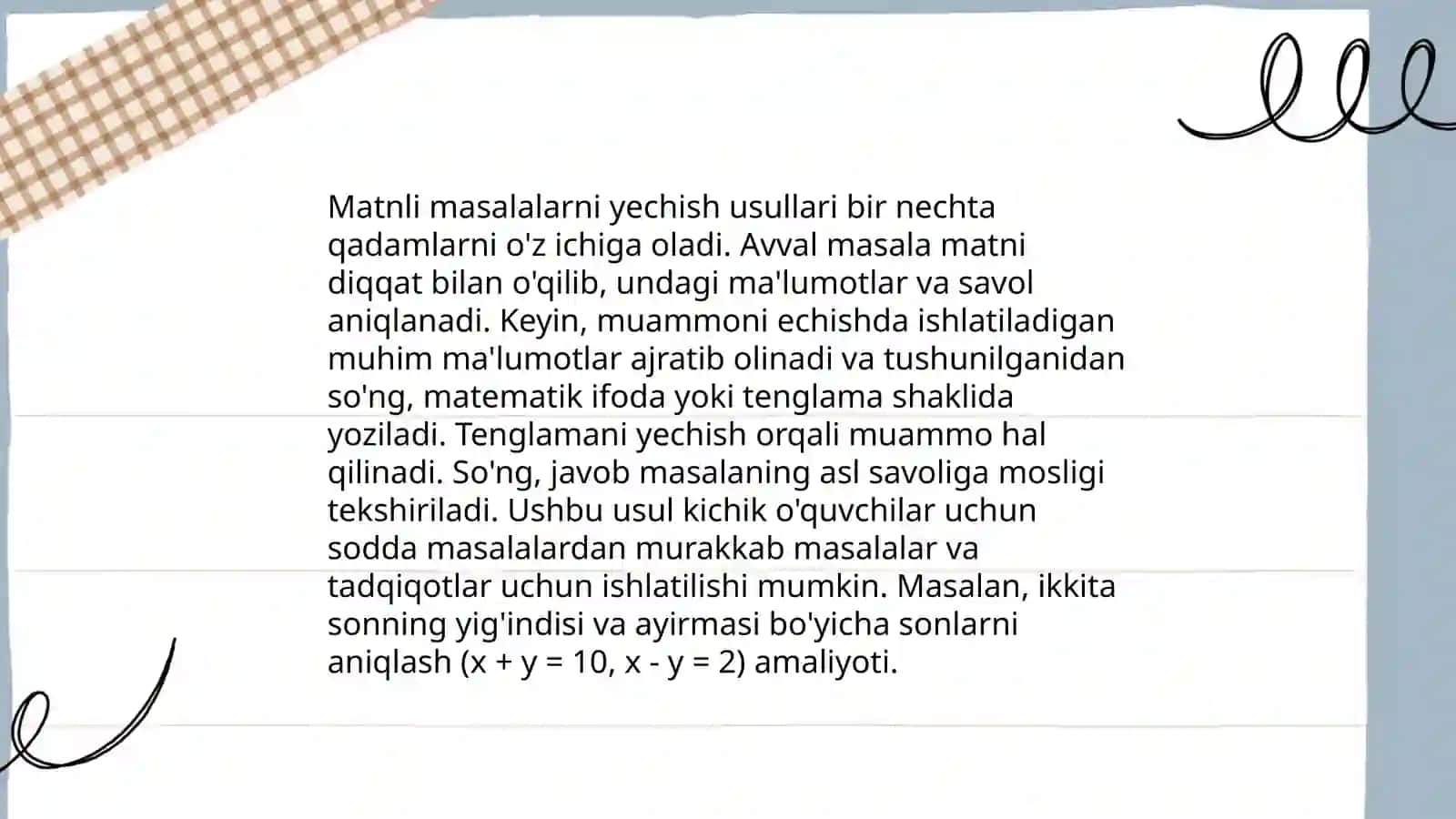 Matematika va uni o‘qitish metodikasi 4
