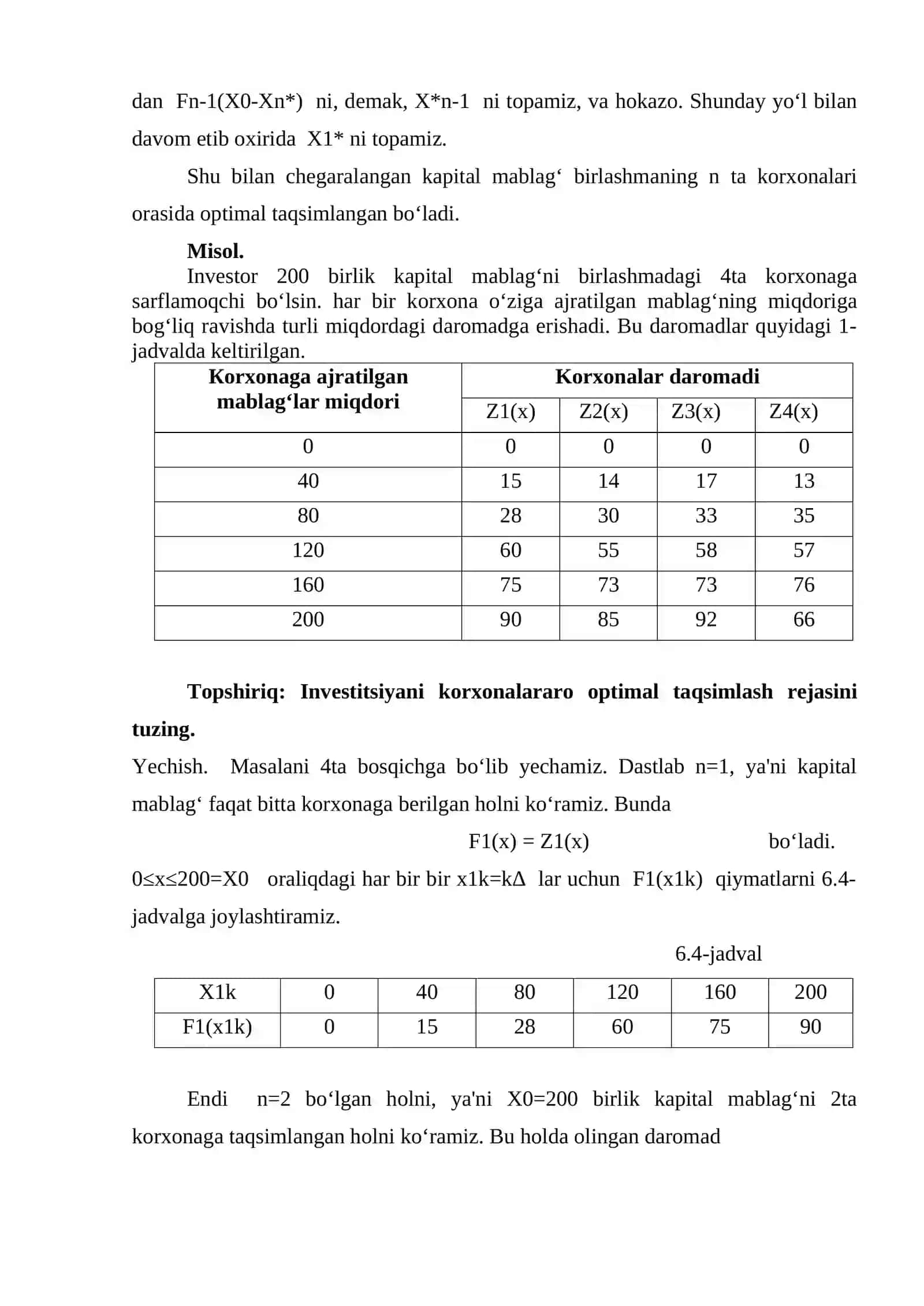 Dinamik dasturlashning amaliy masalalari 4