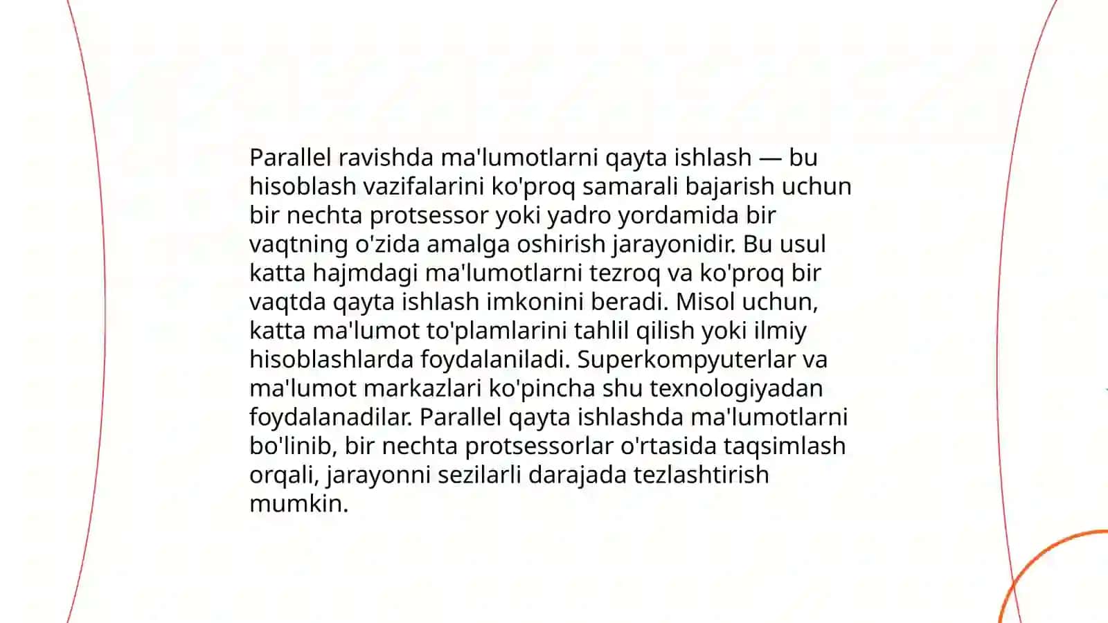 Katta hajmdagi malumotlar bilan ishlash texnalogiyalari 4