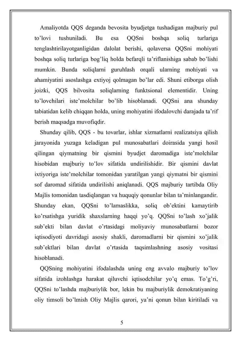 Qo‘shilgan qiymat solig‘ini hisoblash va to‘lash tartibi. 4