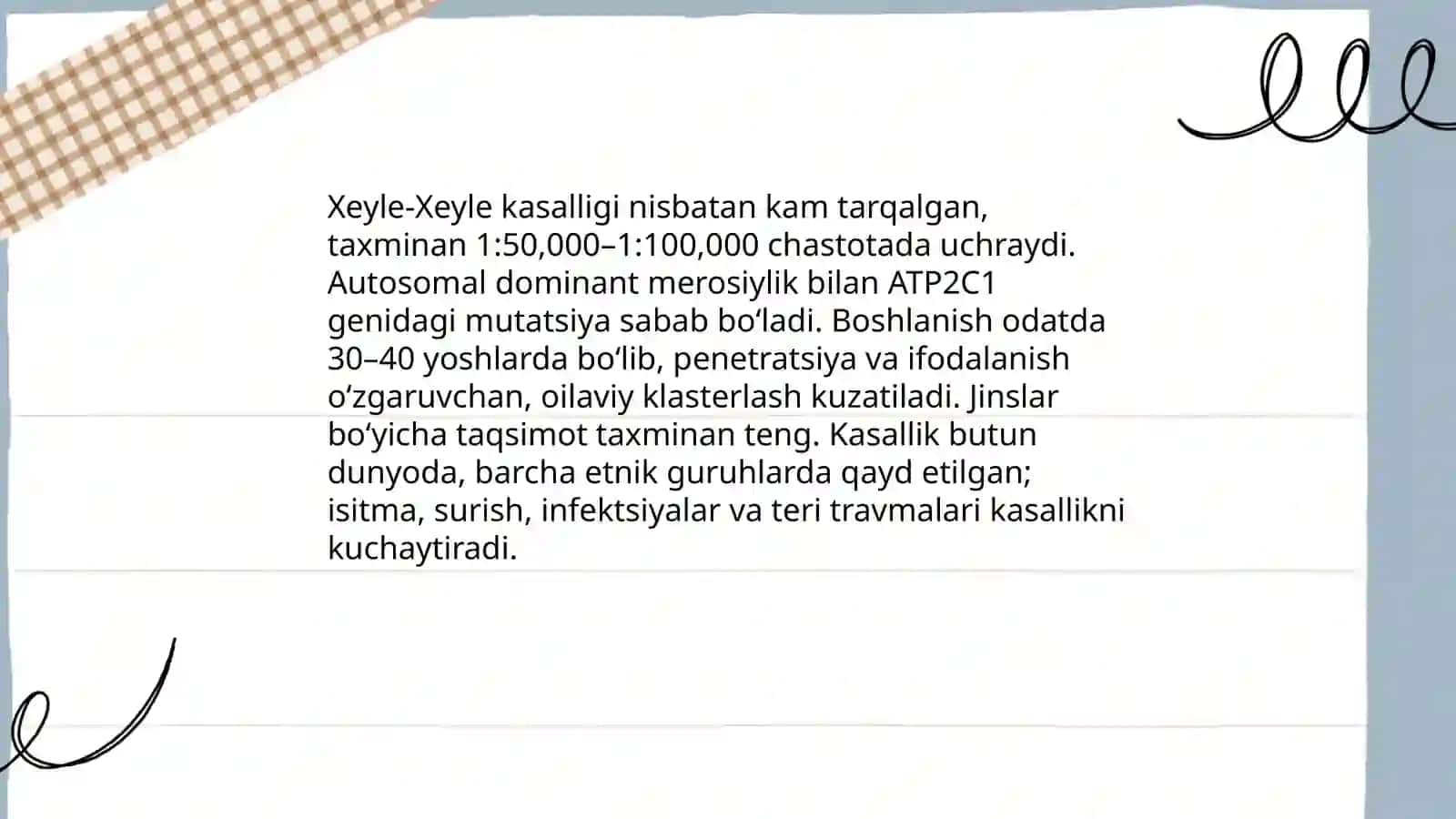 Bullyoz epidermoliz, Xeyle-Xeyle kasalligi 4