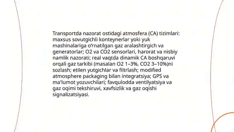 Sovutish zanjiri (cold chain) va transportga mos sovutgichli yuk mashinalari texnologiyalari 4