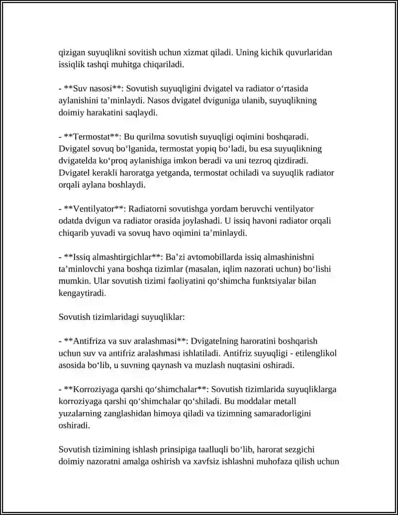 DVIGATELNING SOVUTISH TIZIZMI 4