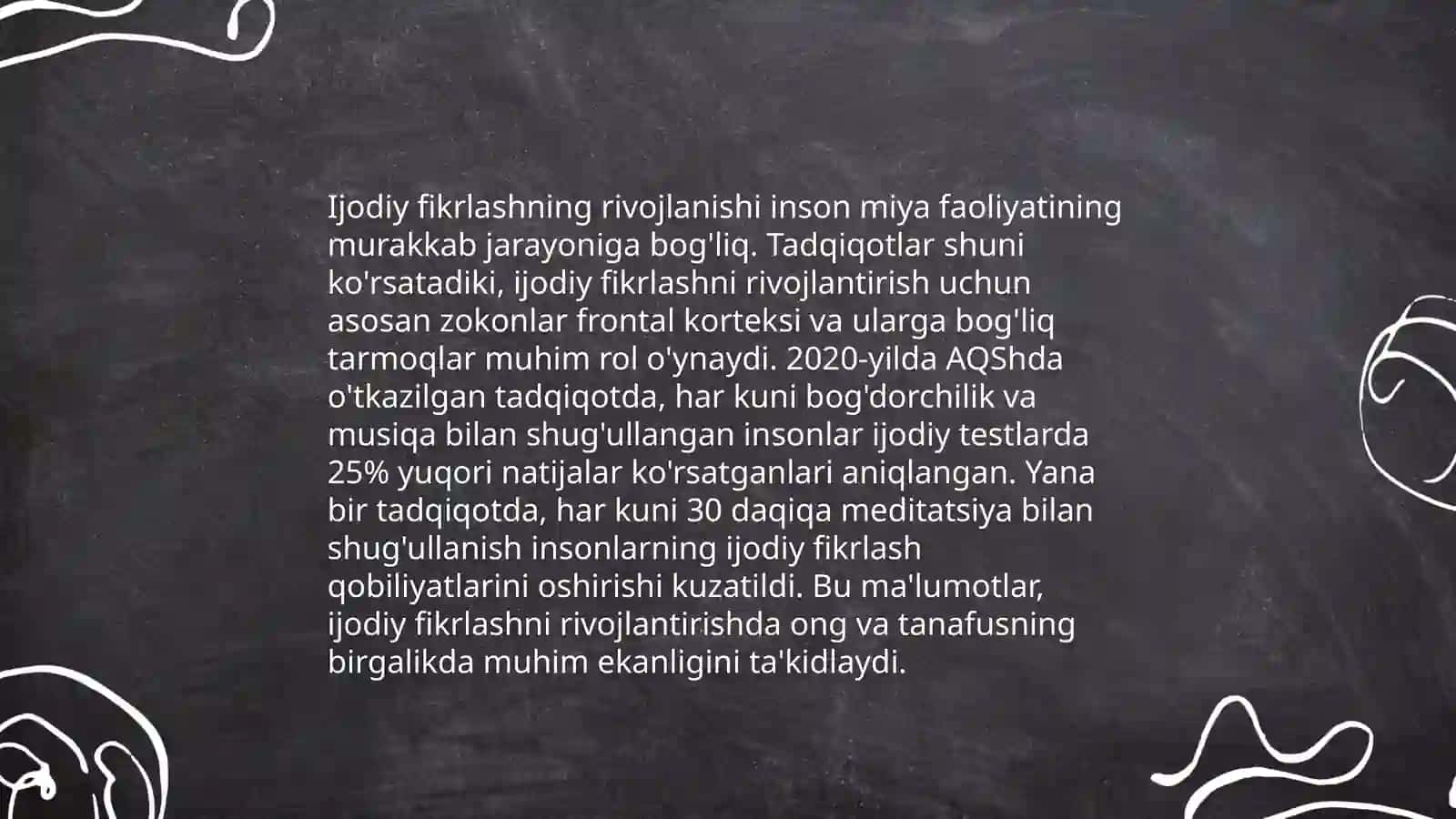 Ijodiy faoliyat tushunchasi va uning ahamiyati 4