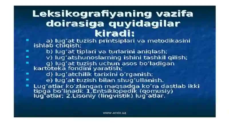 O’zbek tili leksikografiyasining taraqqiyot bosqichlari 4