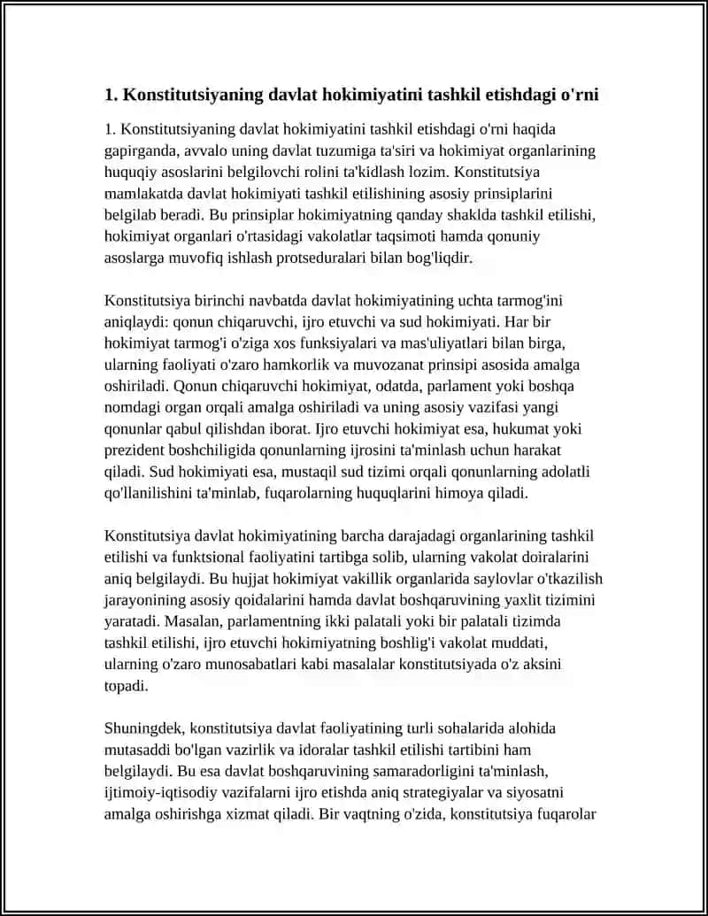 KONSTITUTSIYANING DAVLAT VA JAMIYAT HAYOTIDA TUTGAN O'RNI 4