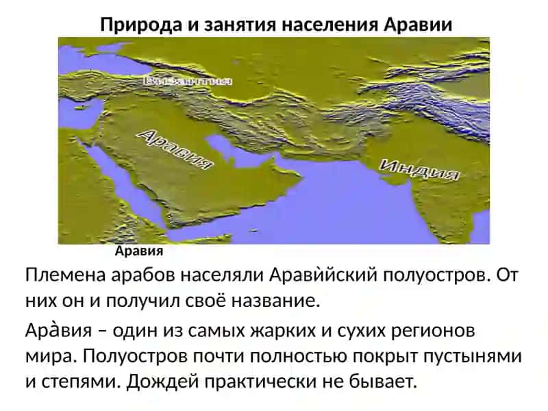 АРАБЫ ВVI-XIвв.ВОЗНИКНОВЕНИЕ ИСЛАМА 4