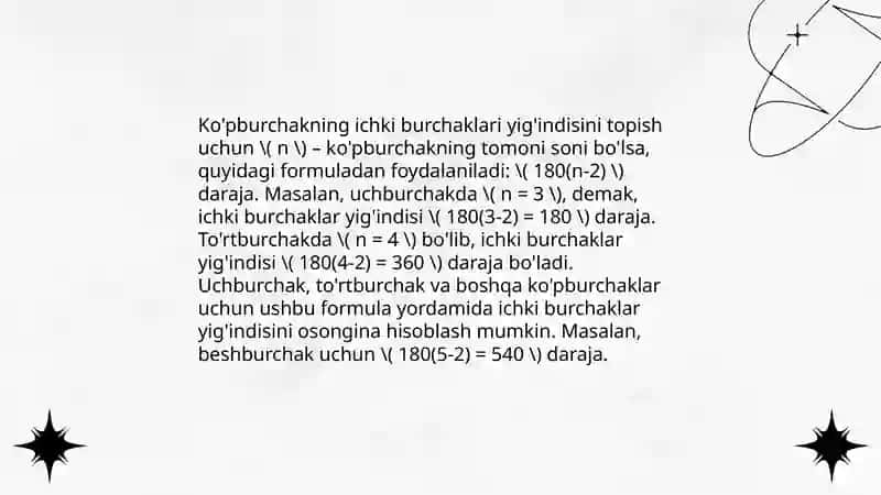 Ko'pburchaklar va ularning xossalarini o'qitish metodikasi 4