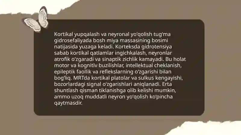 Tugʻma Gidrosefaliyaning kliniko - marfalagik ozgarishlar 4