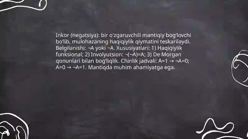 Mantiqiy bog‘lovchilar 4