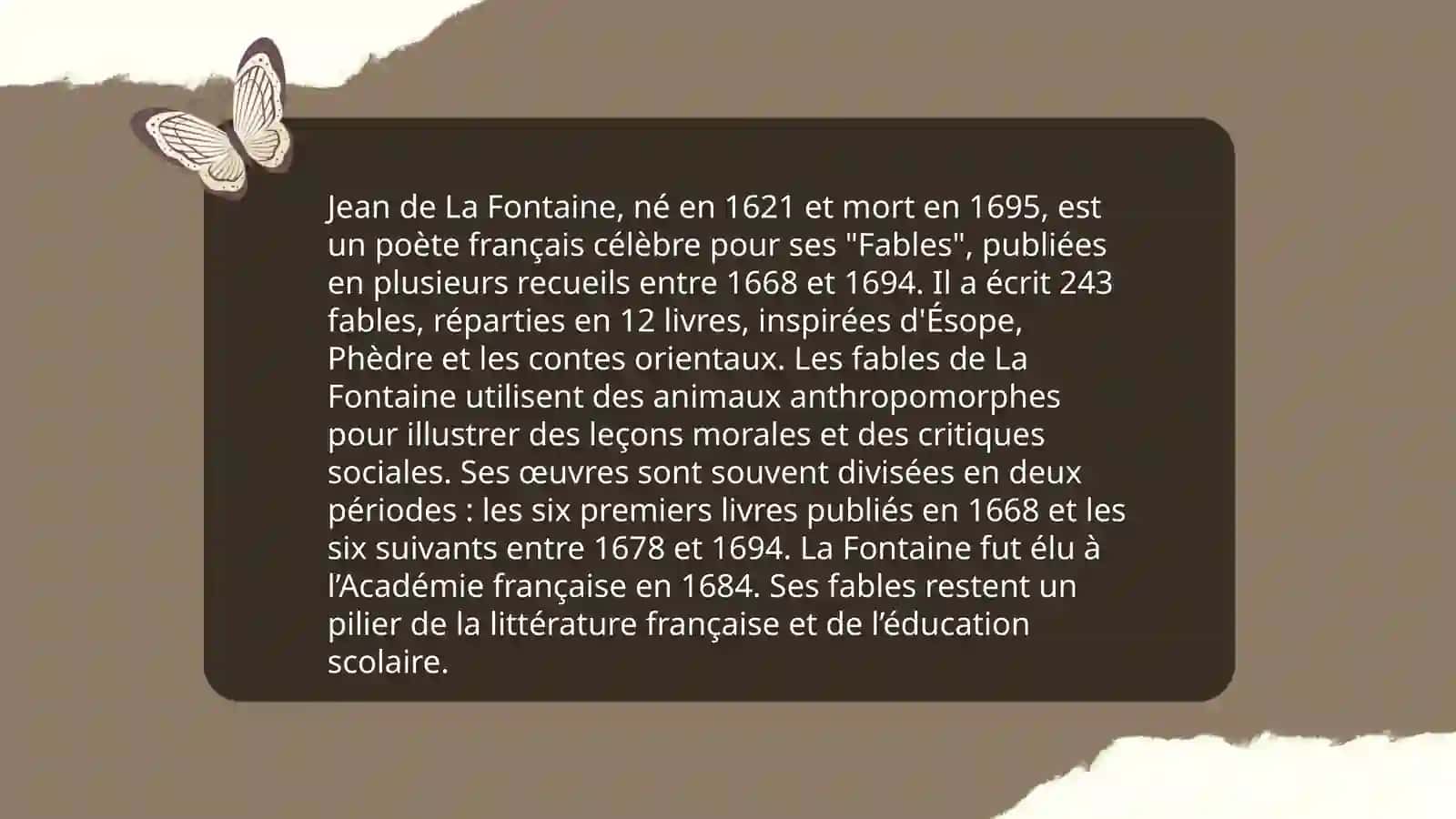 La classification des fables dans la littérature française 4