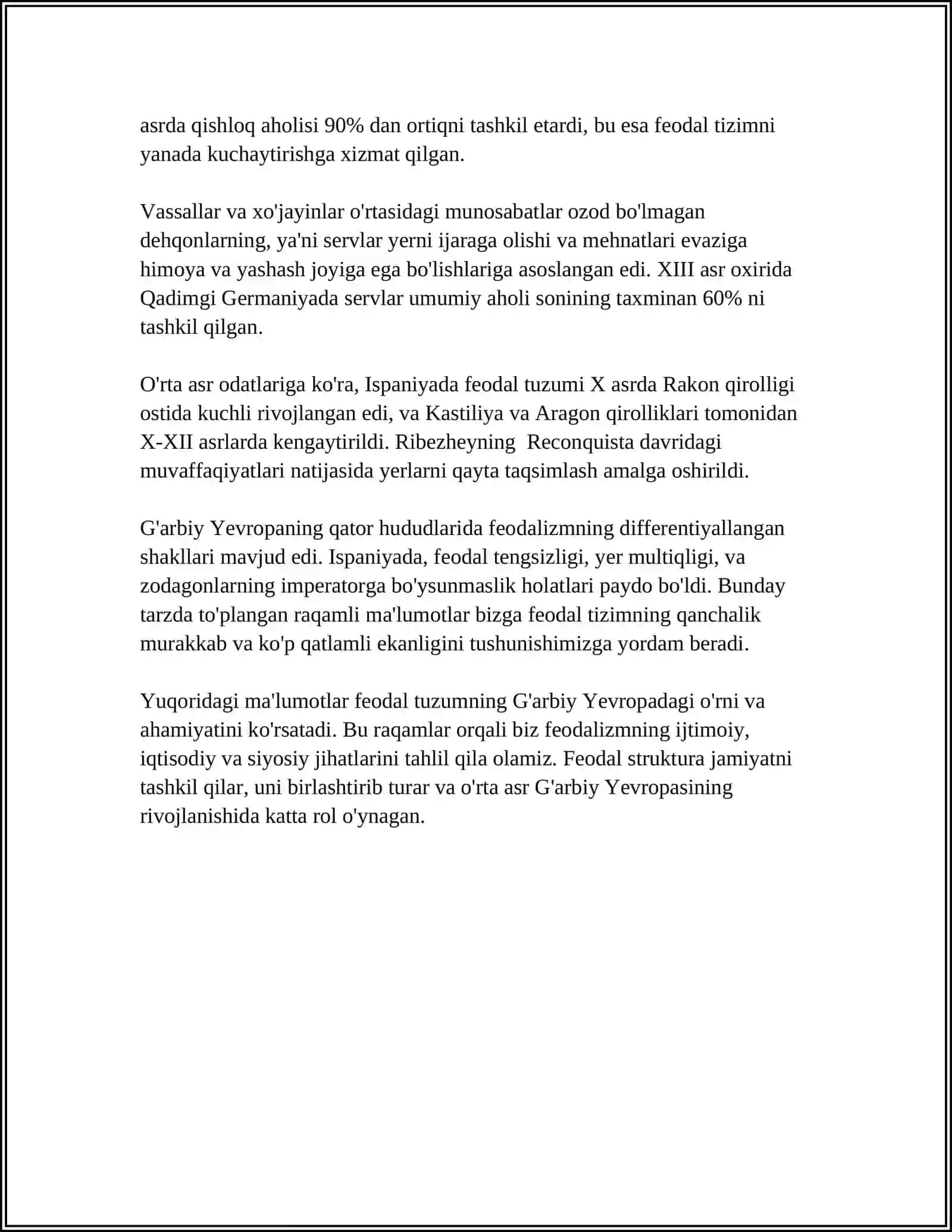 GARBIY YEVROPADA ILK ORTA ASRLARDA SHAHARLARNI TASHKIL TOPISHI 4
