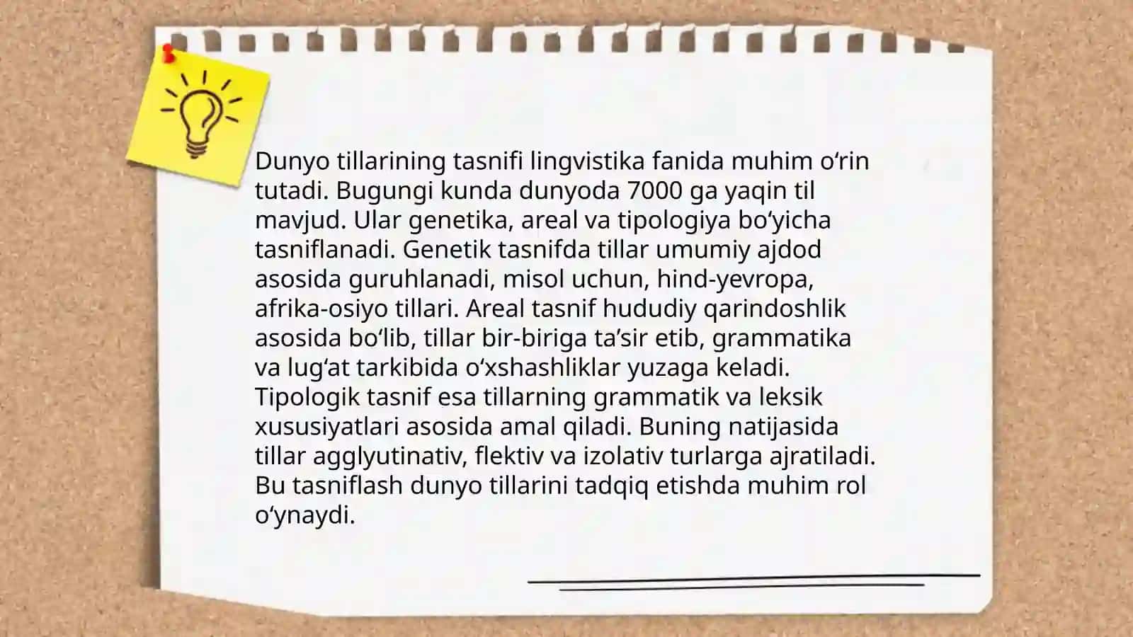 Dunyo tillari va tillar tasnifi 4