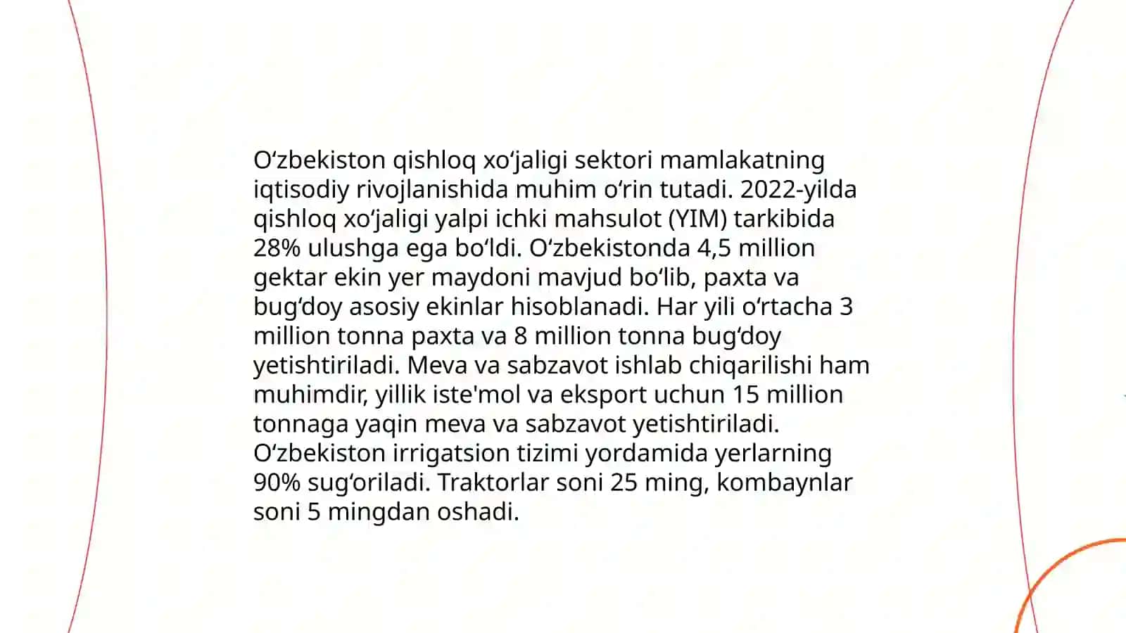 O‘zbekiston iqtisodiyotining tarkibi va jahon iqtisodiyotidagi o‘rni 4