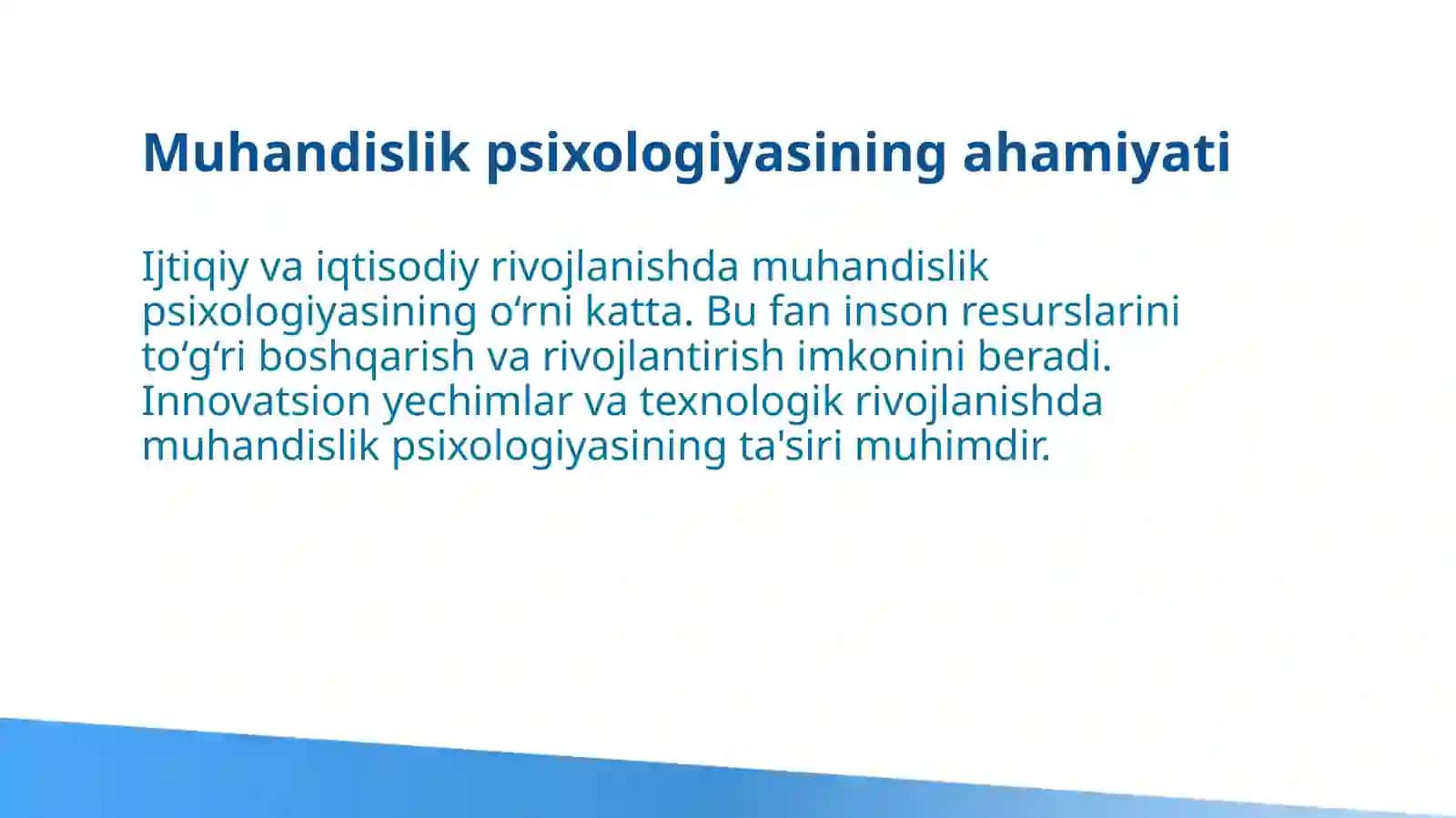 Muhandislik psixologiyasi: mazmuni, vazifalari va ahamiyati 4