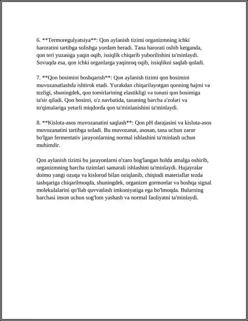 QON AYLANISH SISTEMASINING FIZIK XOSSALARI 4