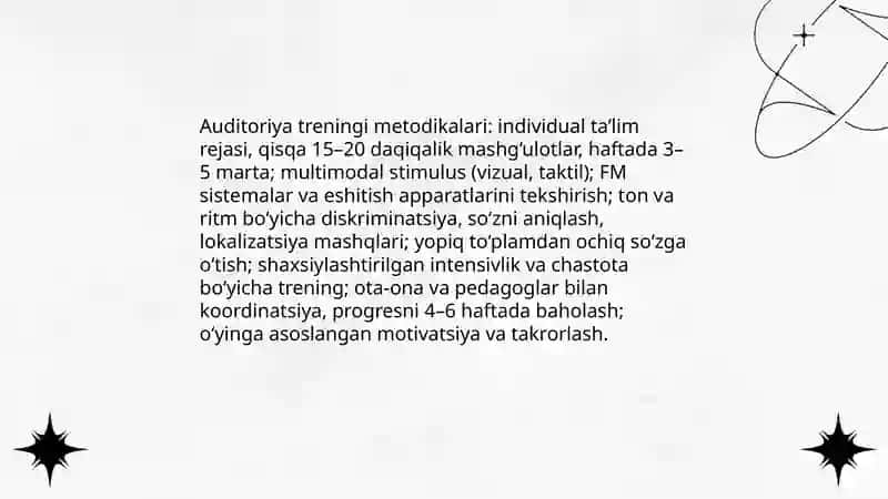 Yakka mashg‘ulotlarda eshituv idrok ustida ishlash 4