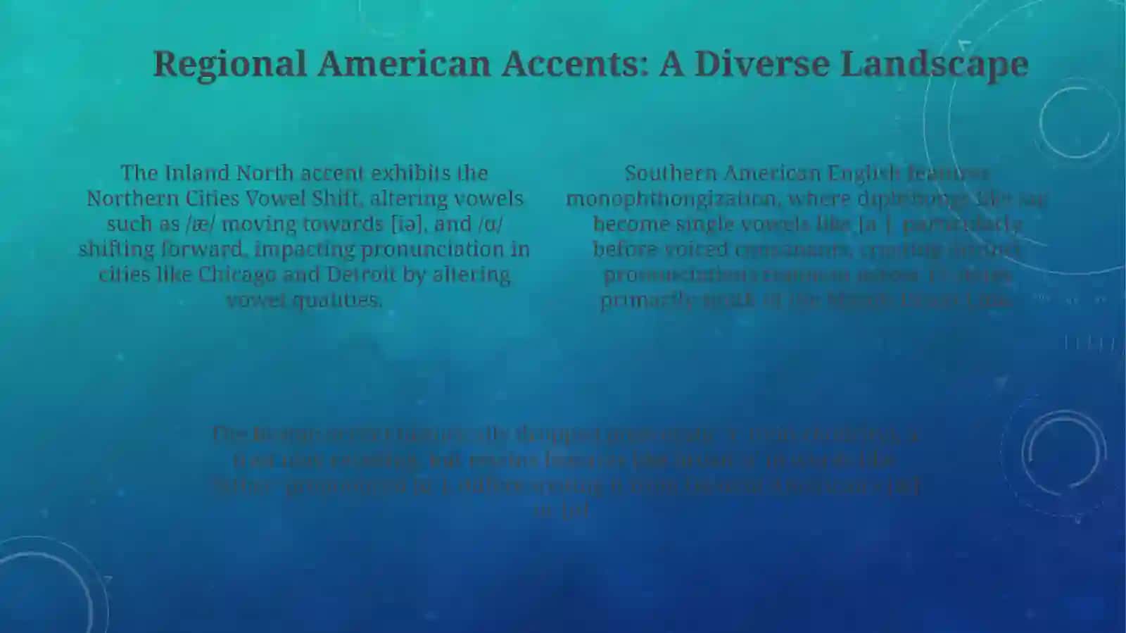 The Sounds of American English: A Phonetic Overview 4