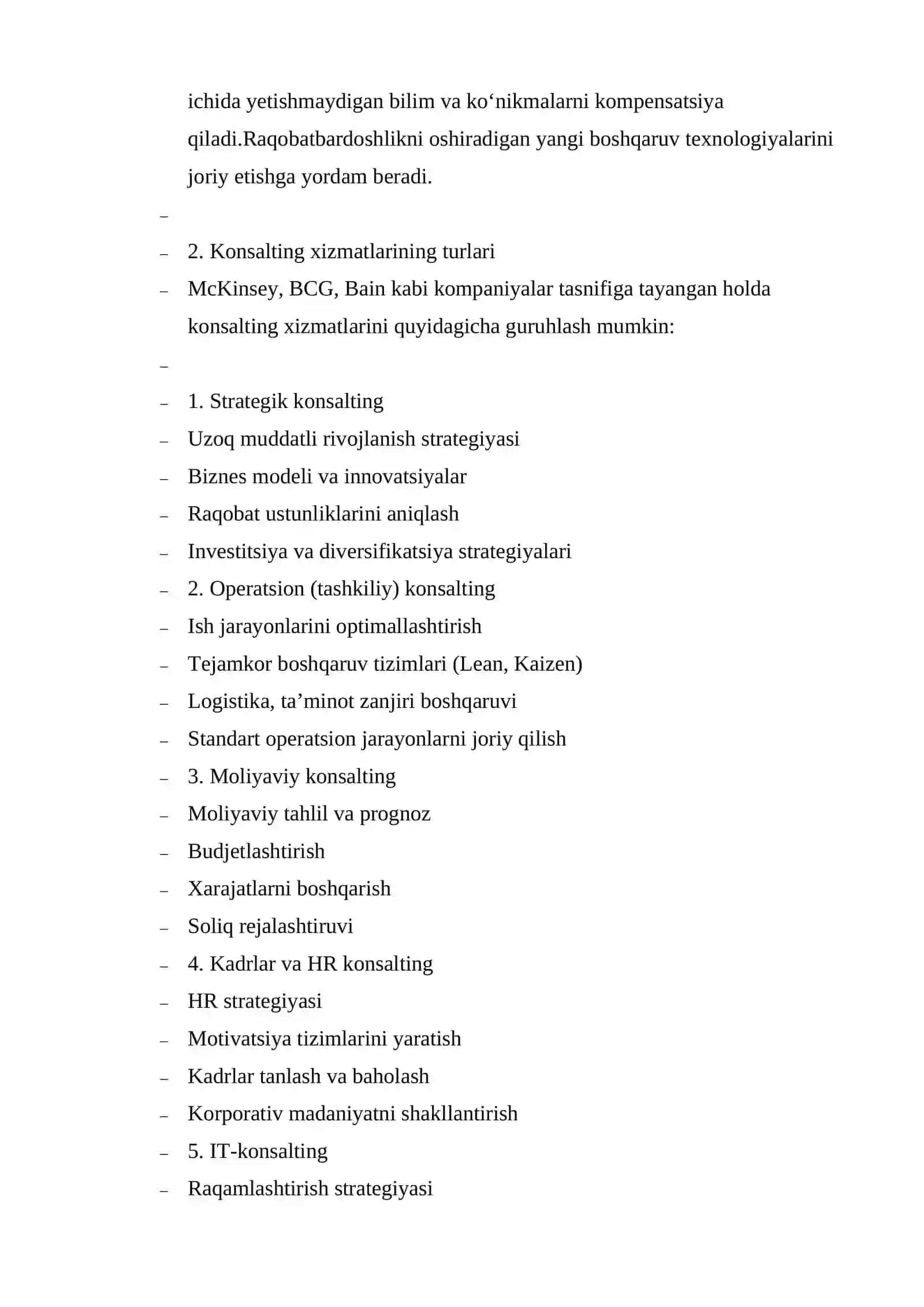 Menejment bo‘yicha maslahat xizmatlari 4