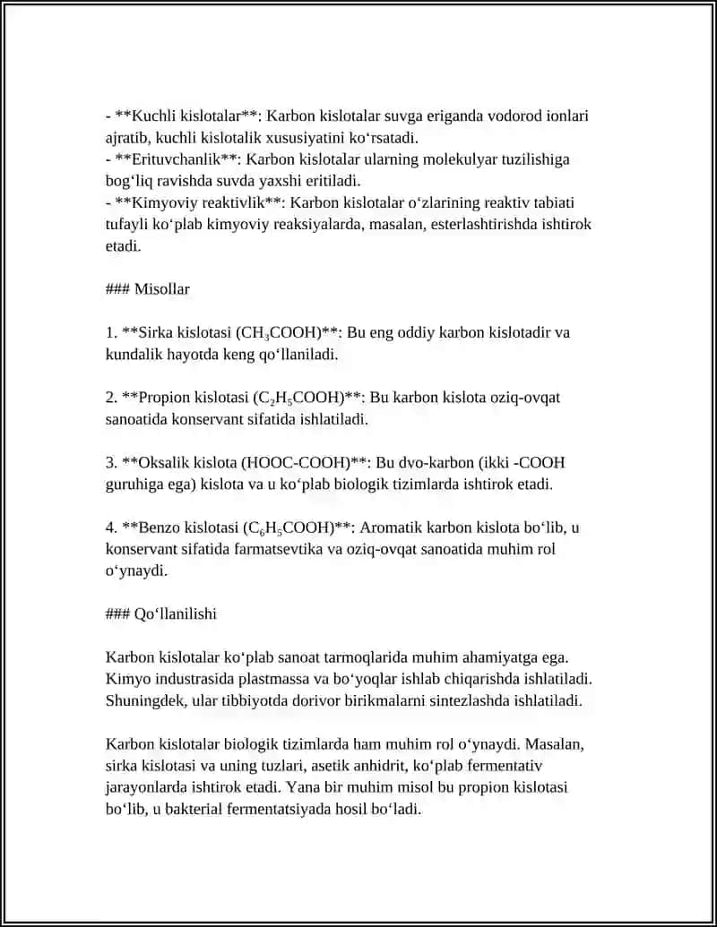 KARBON KISLOTLAR 4