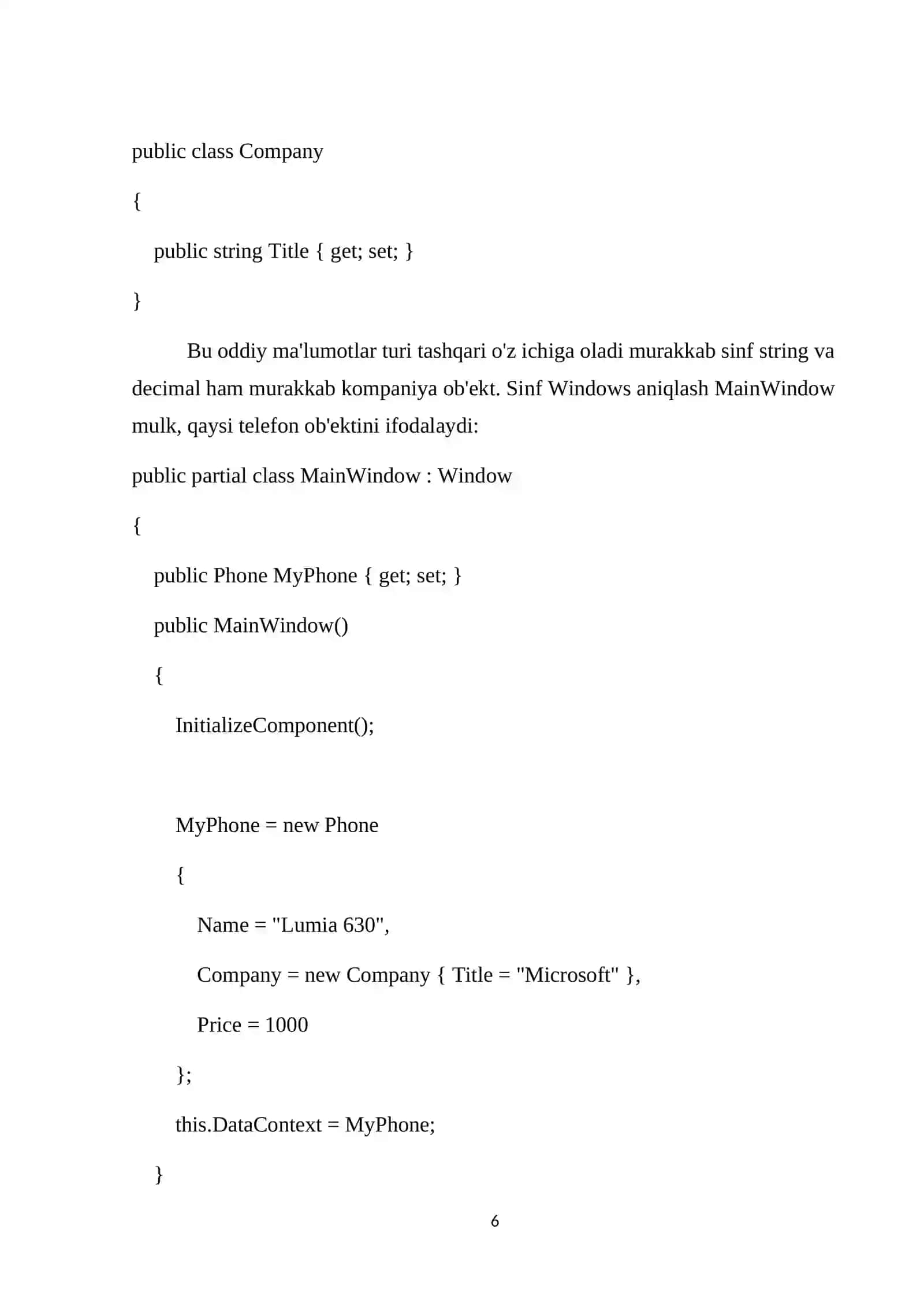 Windows Forms ilovalarini ishlab chiqish ma'ruzalariga oid 4