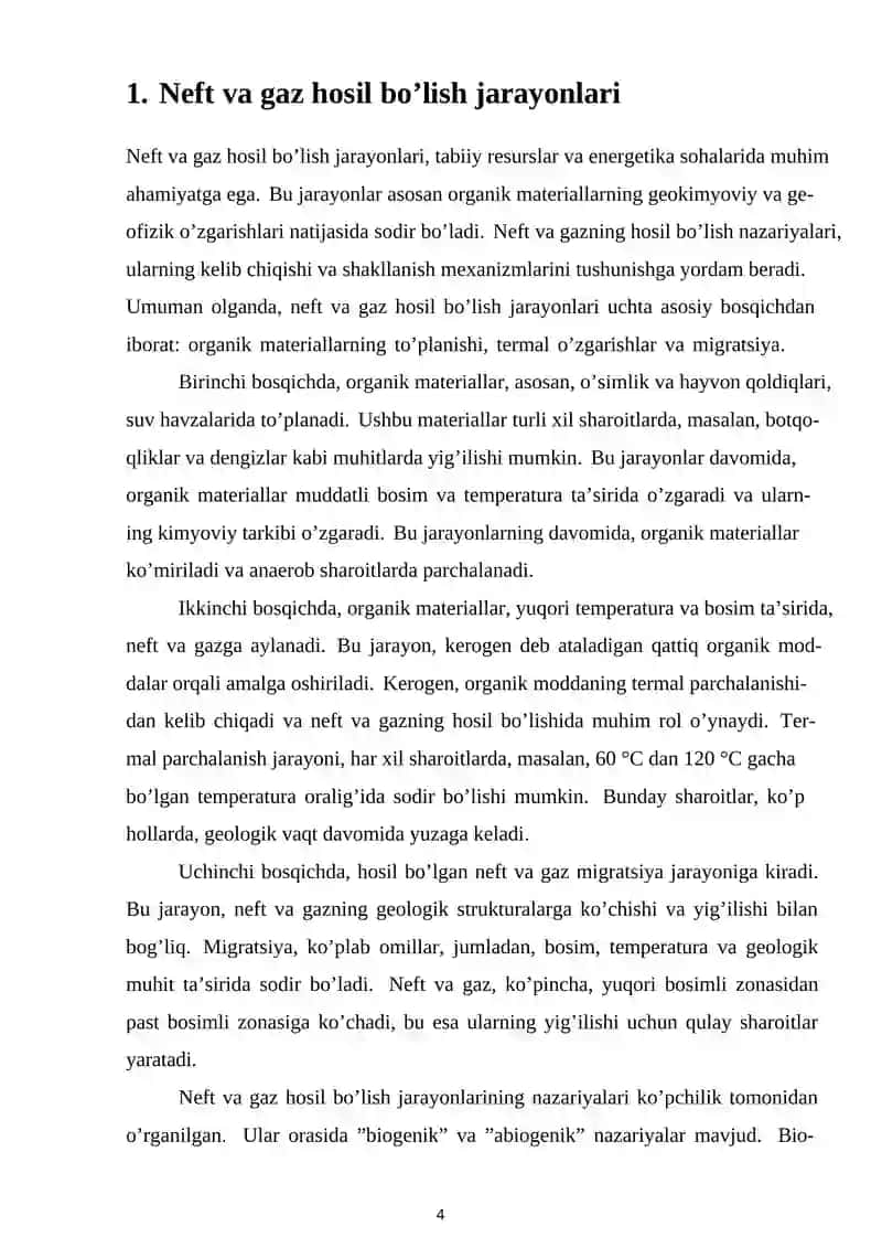 Neft va Gaz Hosil Bo'lish Nazariyalari 4