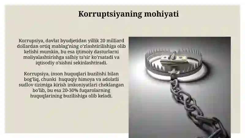 Korrupsiyaning mohiyatlari va uning oqibatlari 4